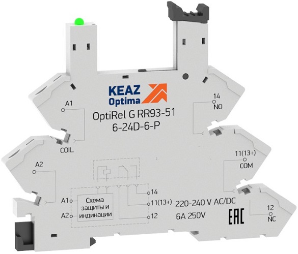 

Разъем КЭАЗ 281163 OptiRel G RR93-51-220-240U-6-P, 281163