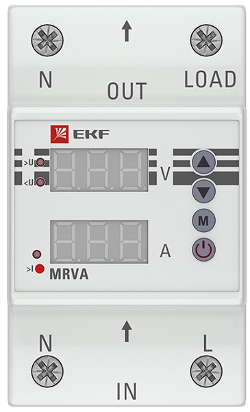 

Реле EKF MRVA-63A напряжения и тока с дисплеем MRVA 63А PROxima, MRVA-63A