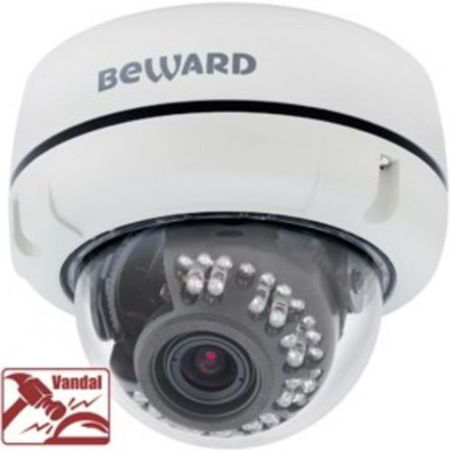 Видеокамера IP Beward B1510DV 1.3 Мп, купольная, вариообъектив 2.8-12.0 мм, DC-Drive, электромеханич