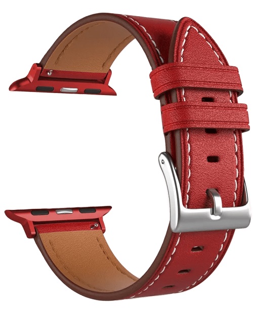 

Ремешок на руку Lyambda LWA-41-40-RD кожаный для Apple Watch 38/40/41 mm red, LWA-41-40-RD