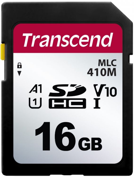 Промышленная карта памяти SDHC 16Gb Transcend TS16GSDC410M 410M, Class 10, U1, A1, 95/20MB/s, 43TBW