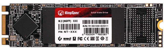 Накопитель SSD M.2 2280 KINGSPEC NT-1TB 1TB SATA 6Gb/s 570/540MB/s IOPS 83.5K/69K MTBF 1M