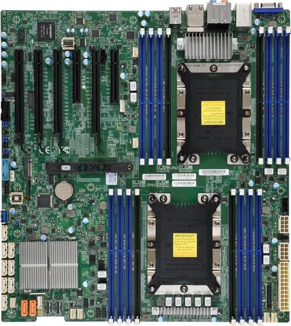 

Материнская плата E-ATX Supermicro MBD-X11DAI-N-B (2x3647, C621, 16xDDR4, E-ATX 12"x13", PCIE3.0 4(x16) 2(x8),2xGE,HD Audio) Bulk, MBD-X11DAI-N-B