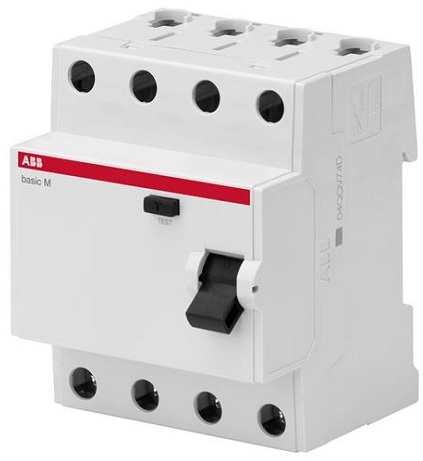 

Выключатель дифференциального тока (ВДТ, УЗО) ABB 2CSF604042R2630 4P, 63A, 100мA, AC, BMF42463, 2CSF604042R2630