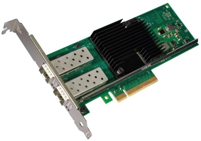 Сетевая карта Intel EX710DA2G1P5 X710-DA2, 10GbE/1GbE dual ports SFP+, open optics, PCI-E 3.0x8