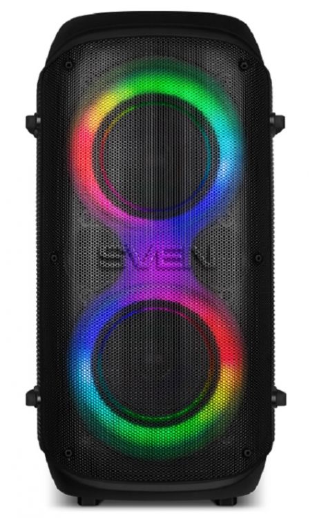 

Портативная акустика 2.0 Sven PS-800 SV-021511 черная (100 Вт, TWS, BT, FM, USB, microSD, LED-дисплей, 4400мА*ч), PS-800