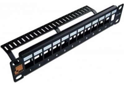 

Патч-панель Lanmaster LAN-PP12OK-UTP/10 наборная, 10", 1U, под 12 неэкранированных модулей Keystone Jack, LAN-PP12OK-UTP/10