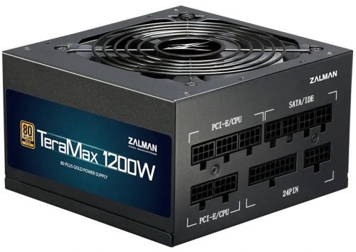 Блок питания ATX Zalman TeraMax 1200W, ATX, APFC, 120mm fan, 80+ Gold, full modular, Retail