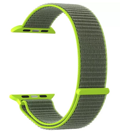 

Ремешок на руку Lyambda Vega DS-GN-02-40-2 нейлоновый для Apple Watch 38/40 mm gray-green, Vega