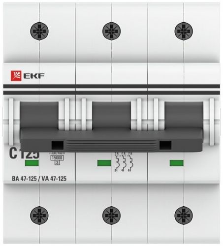 

Автоматический выключатель EKF mcb47125-3-125C, mcb47125-3-125C