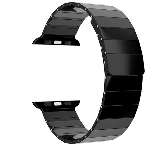 

Ремешок на руку Lyambda DSG-37-44-BK из нержавеющей стали для Apple Watch 42/44/45/49 mm black, DSG-37-44-BK