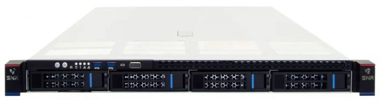 Серверная платформа SNR SNR-SR1204RS 1U, Scalable, DDR4, 4xHDD, резервируемый БП серверная платформа snr sr1310rs
