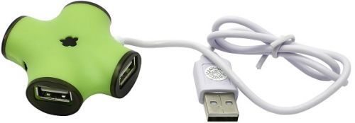 Концентратор USB 2.0 CBR CH 100 Green green, 4 порта