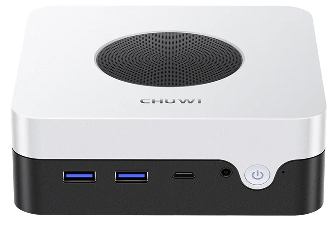 Мини ПК Chuwi LarkBox X N100/12GB/512GB SSD/UHDG/2xGbitEth/WiFi/BT/Win11Home/черный/белый чехол mypads fondina coccodrillo для doogee n100