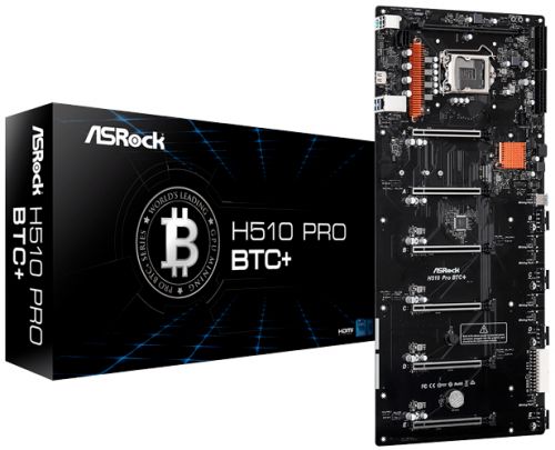 Материнская плата ASRock H510 PRO BTC+