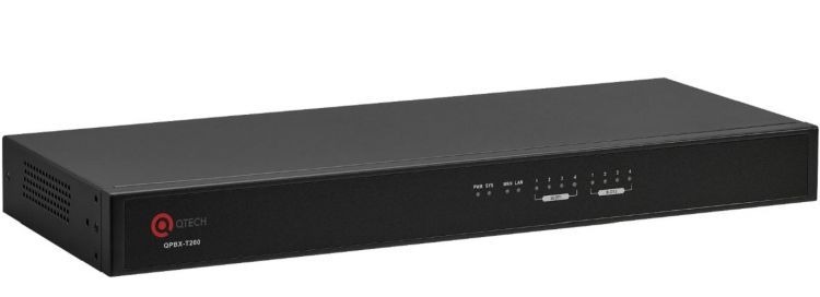 

АТС IP QTECH QPBX-T200 до 200 SIP абонентов, 80 одновременных разговоров, встроенный блок питания 220В, QPBX-T200