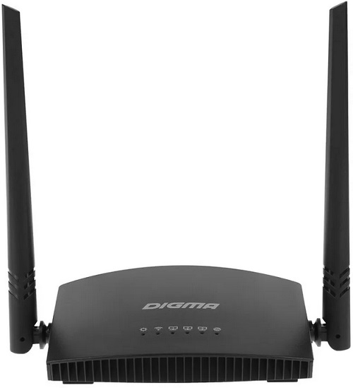 

Роутер WiFi Digma DWR-N301 беспроводной, N300 10/100BASE-TX черный, DWR-N301