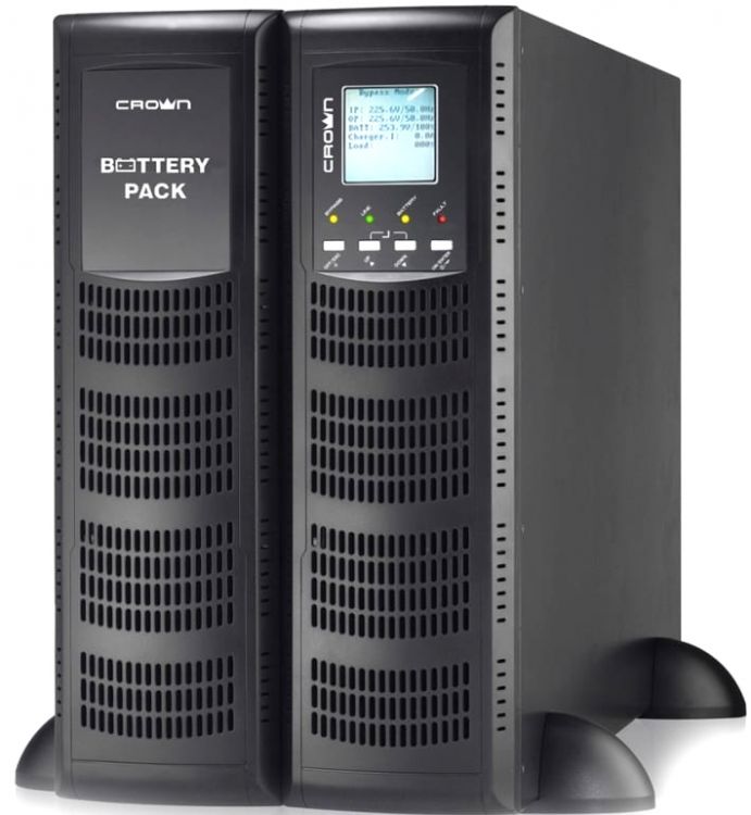 

Источник бесперебойного питания Crown CMUOA-300X-6K On-Line 6000VA/5400W, корпус металл, TOWER&RACK, 3U+3U, АКБ 20*12V/7AH, PF-0.9, AVR 110-300V, порт, CMUOA-300X-6K