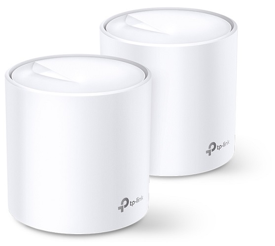 

Точка доступа TP-LINK Deco X60(2-pack) AX3000 домашняя Mesh Wi-Fi система, Wi-Fi 6, 2402 Мбит/с (4 потока) на 5 ГГц и 574 Мбит/с (2 потока) на 2,4 ГГц, Deco X60(2-pack)