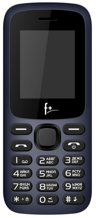 

Мобильный телефон F+ F197 Dark Blue 2SIM, 1.77'' 128*160, 32/32MB, up to 32GB flash, 0.08Mpix, BT, Micro-USB, 600mAh, F197 Dark Blue