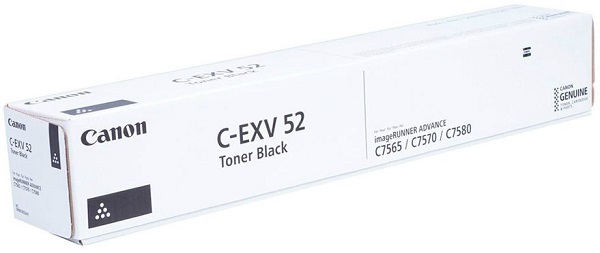 

Тонер Canon C-EXV 52 0998C002 black, 82 000 стр, для IR ADV C7565i, C7570i, C7580i, C-EXV 52