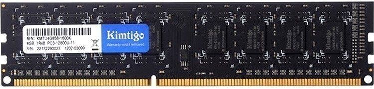 

Модуль памяти DDR3L 4GB KIMTIGO KMTU4G8581600 PC4-21300 1600MHz CL11 260-pin 1.35В single rank RTL, KMTU4G8581600