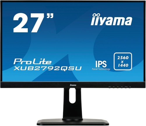 

Монитор 27" Iiyama ProLite XUB2792QSU-B1 2560х1440, 5 мс, 350 кд/м2, 5000000:1, 178°/178°, IPS, DVI-D (HDCP), HDMI, DisplayPort, USB, SPK, HAS, Pivot, ProLite XUB2792QSU-B1