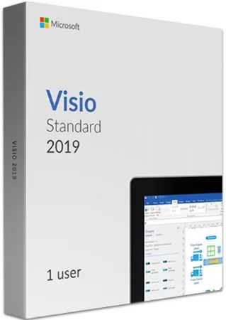 Microsoft Visio Std 2019 32/64 Russian Central/Eastern Euro Only EM DVD