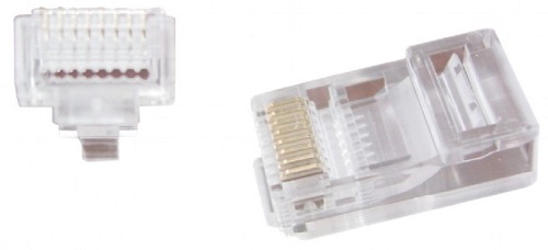 Коннектор Cablexpert LC-PTU-01/100 RJ-45 (8P8C) универсальный. кат.5e, 6m" со сквозным отверстием (1