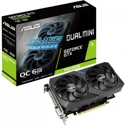 ASUS GeForce GTX 1660 Super DUAL MINI OС (DUAL-GTX1660S-O6G-MINI)