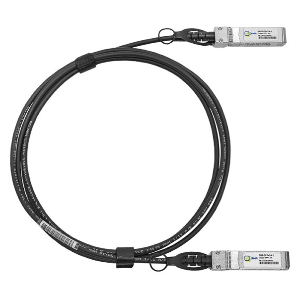 Кабель интерфейсный SNR SNR-SFP+DA-3 Модуль SFP+ Direct Attached Cable (DAC), дальность до 3м кабель acd qsfp to 4 sfp 40g copper 1m dac copper cable 40g qsfp to 4 sfp 1m md 6707015 md 6707015