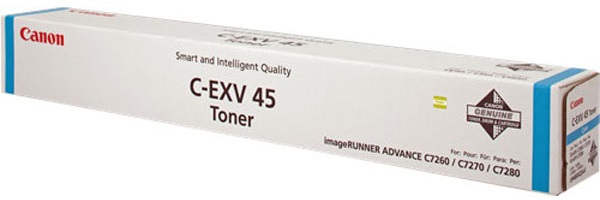 

Тонер-картридж Canon C-EXV 45 C 6944B002 голубой для imageRUNNER ADVANCE C7260i/C7270i/C7280 52000стр., C-EXV 45 C