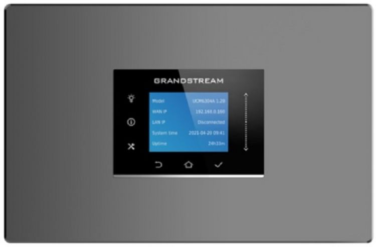 

АТС IP Grandstream UCM6304A 4хFXS, 4xFXO, 1xWAN, 1xLAN, до 1000 абонентов / 150 одновременных вызовов, до 150 участников в конф., RemoteConnect, UCM6304A