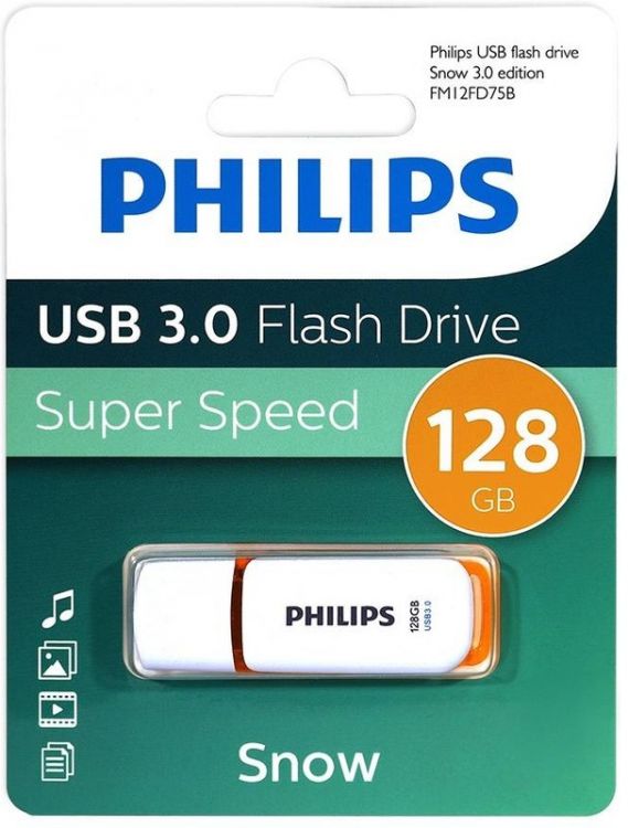 

Накопитель USB 3.0 128GB Philips FM12FD75B/97 SNOW3.0, FM12FD75B/97