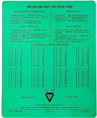 Коврик CBR CMP 024 Arithmetic учебный, арифметика