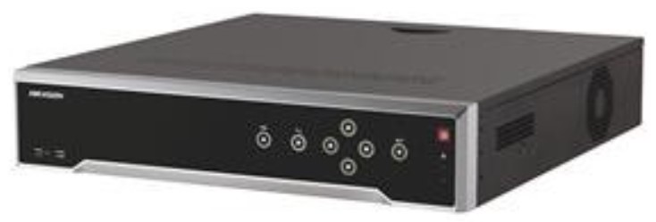 Видеорегистратор HIKVISION DS-7732NI-I4(B) 32 канала; входящий поток 256Мб/с; исходящий поток 256Мб/с; разрешение записи до 12Мп; синхр.воспр. 16 кана кабель esata