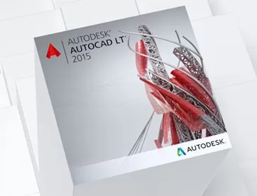 Autodesk AutoCAD LT 2015 Commercial New SLM Quarterly Desktop Subscription with Basic Support DVD R