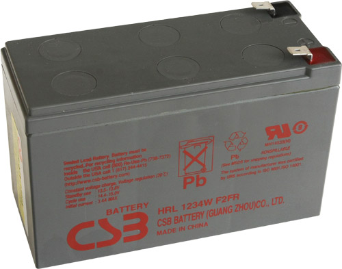 цена Батарея CSB HRL 1234W 12В, 9Ач, 151х65х98.3мм (с увеличенным сроком службы 10 лет)