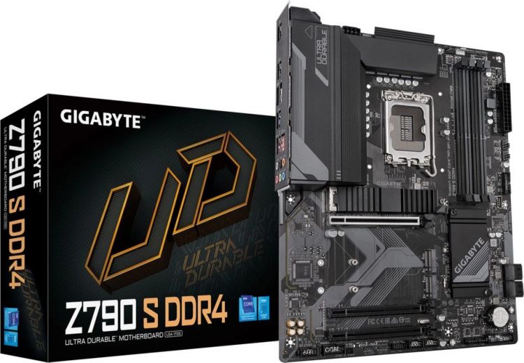 Материнская плата ATX GIGABYTE Z790 S DDR4 (LGA1700, Z790, 4*DDR4(5333), 4*SATA 6G RAID, M.2, 3*PCIe, 6*USB 3.2, 4*USB 2.0, USB Type-C, HDMI)