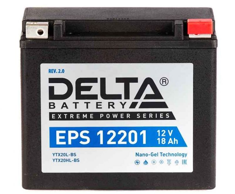 Батарея Delta EPS 12201 12В, 18Ач, 176х87х154мм