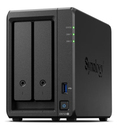 

Сетевой накопитель Synology DiskStation DS723+ 2x3.5”/2.5" SATA, 2xNVMe, USB3.2Gen1, eSATA, 2xUTP Gigabit, без HDD, DiskStation DS723+