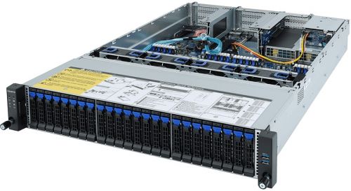 Серверная платформа 2U GIGABYTE R282-Z91 2*SP3, 32*DDR4(3200), 24*2.5" SATA/SAS HS, 2*2.5" SATA/SAS