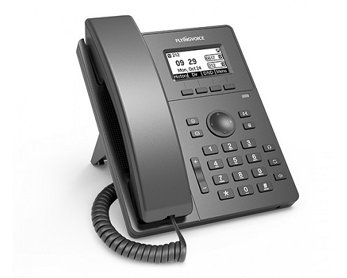 Телефон VoiceIP Flying Voice P10G IP телефон, 2xEthernet 10/100/1000, LCD 132x64, 2 аккаунта SIP, G722, Opus, Ipv-6, порт для гарнитуры, книга на 2000