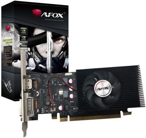 Видеокарта PCI-E Afox GeForce GT1030 AF1030-2048D5L5 2GB GDDR5 64bit 16nm 1227/6000MHz DVI-D/HDMI RTL
