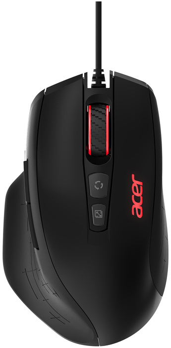 Мышь Acer ZL.MCEEE.00Y черный оптическая (6400dpi) USB (6but)