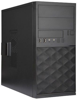 Корпус mATX InWin EFS052BL 6111207 черный minitower 500W (USB 3.0x2, Audio),