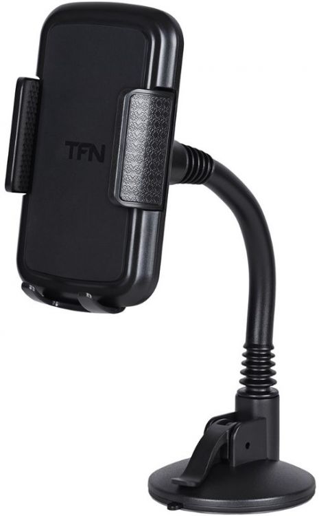 Держатель автомобильный TFN Dual Grip Flex TFN-HL-UNIWIND3 присоска на стекло/приборную панель, чёрный