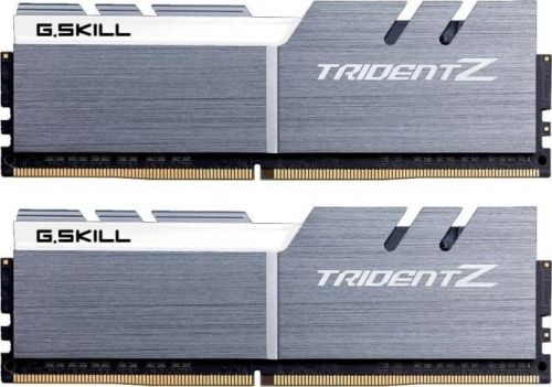 Модуль памяти DDR4 32GB (2*16GB) G.Skill F4-4000C19D-32GTZSW Trident Z PC4-32000 4000MHz CL19 1.35V Silver-White - фото 1