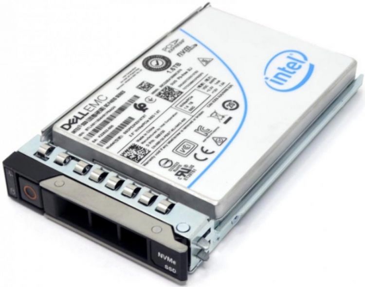 Накопитель SSD Dell 400-BGUF 750GB nVME для 14G Hot Swapp 2.5