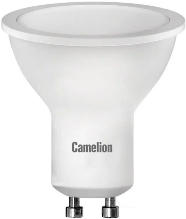 

Лампа светодиодная Camelion LED10-GU10/830/GU10 10Вт/85Вт, GU10, 170-265В, 3000К, 790лм, рефлектор (13682), LED10-GU10/830/GU10